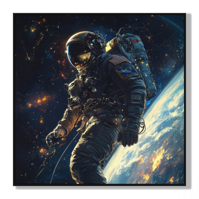 Schilderij astronaut