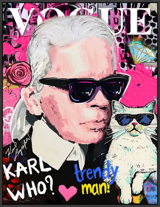 Schilderij High gloss 'Karl Lagerfeld'