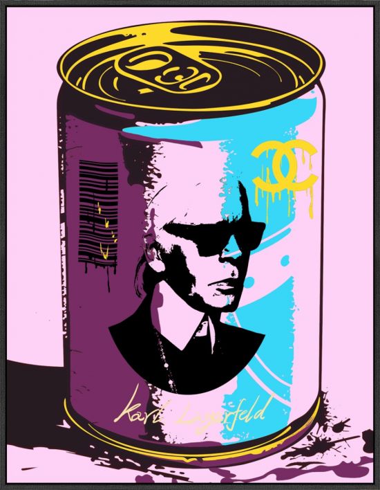 Schilderij high gloss 'Karl Lagerfeld'