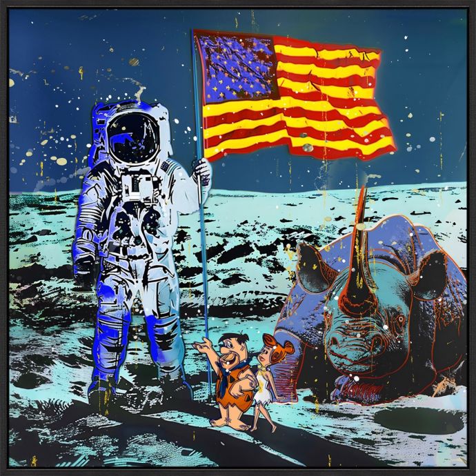 Schilderij high gloss 'Astronaut'