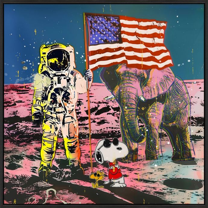 Schilderij high gloss 'Astronaut'