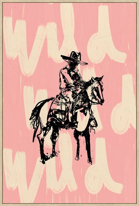 Schilderij cowboy 60x90cm