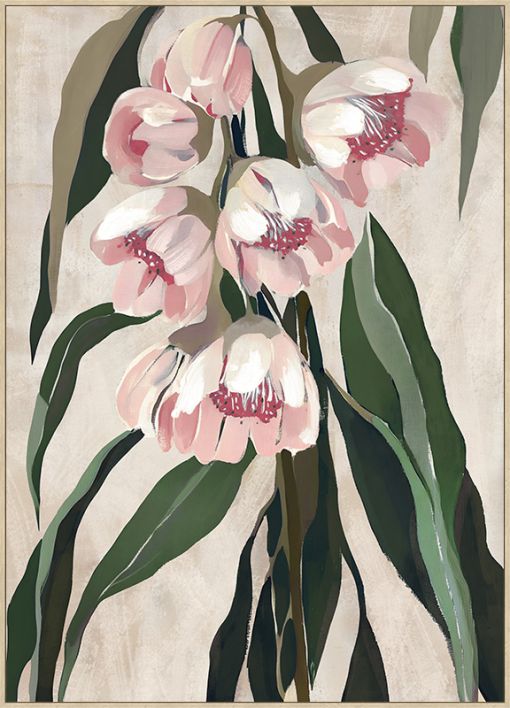 Schilderij bloemen 100x140cm
