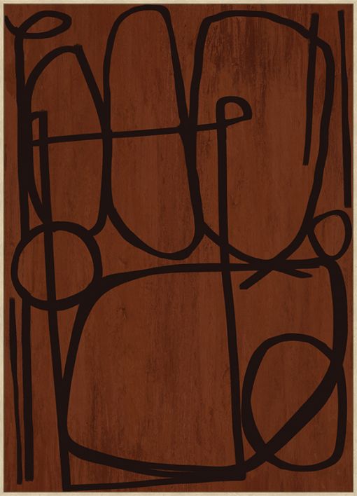 Schilderij organisch 100x140cm 