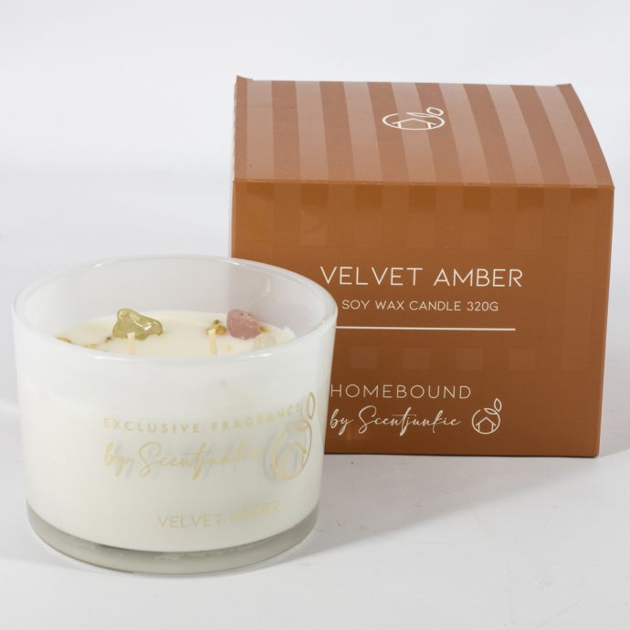 Geurkaars 'Velvet amber'