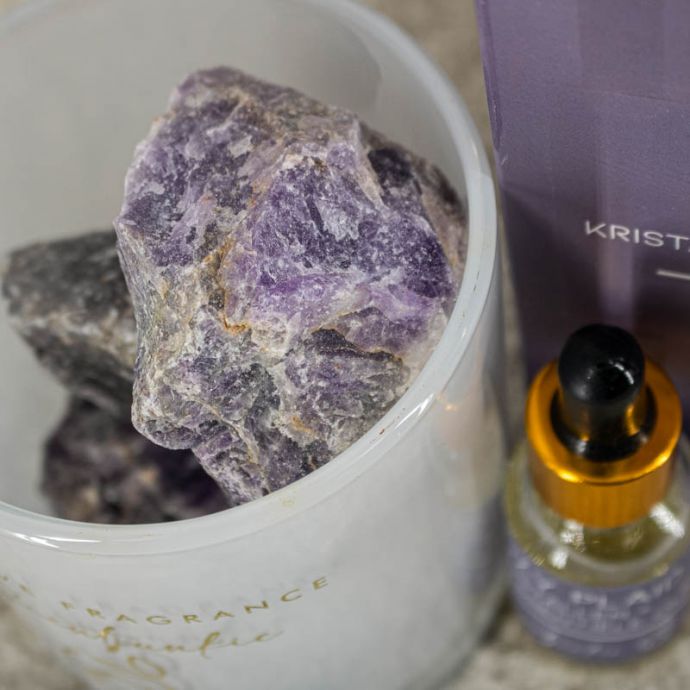 Geur kristal met 15ml essentiële olie 'Cozy plaid'