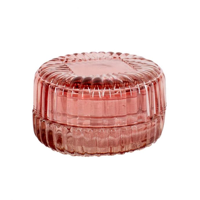 Glazen bakje/schaaltje roze