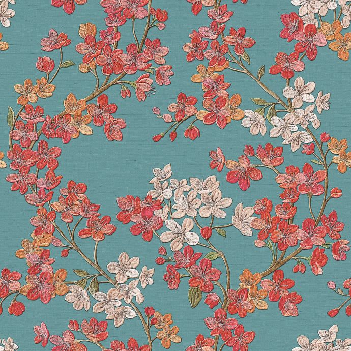 Patroon behang Grace - Cherry blossom