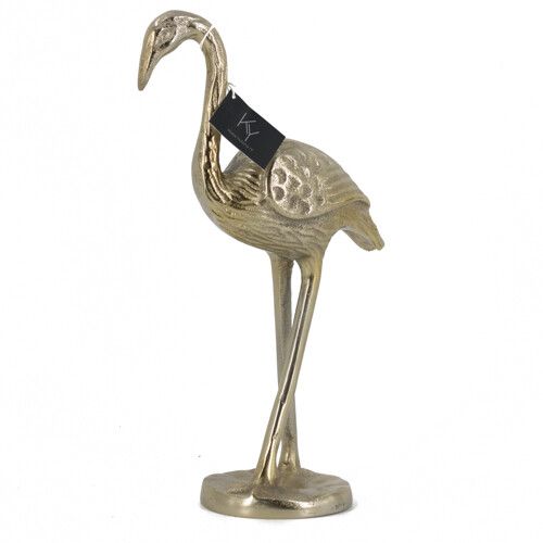Vogel op standaard goud