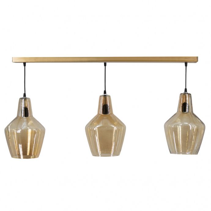 Hanglamp glas goud