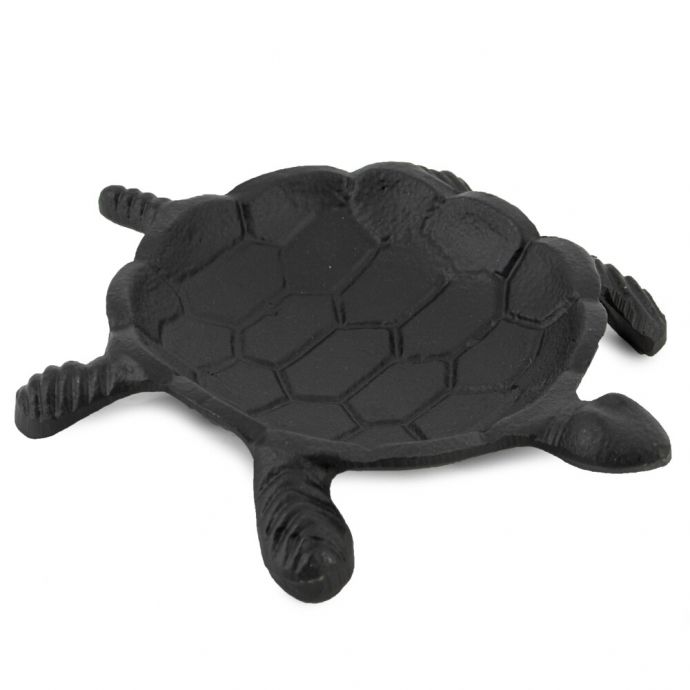 Schaaltje metaal schildpad zwart