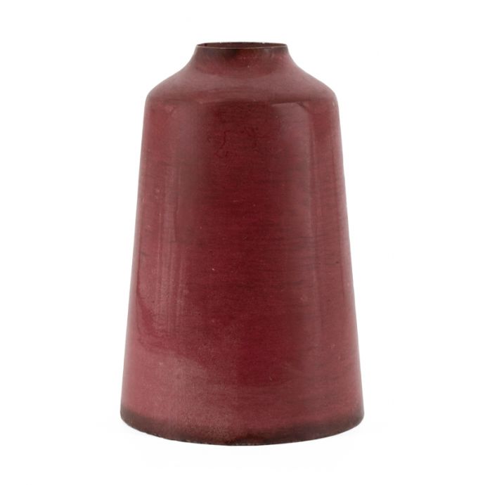 Metalen vaas roze