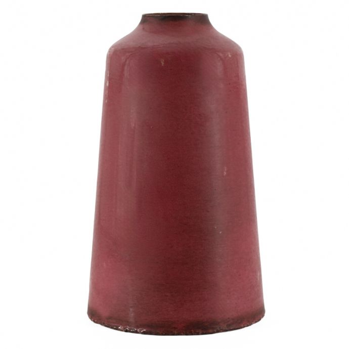 Metalen vaas roze