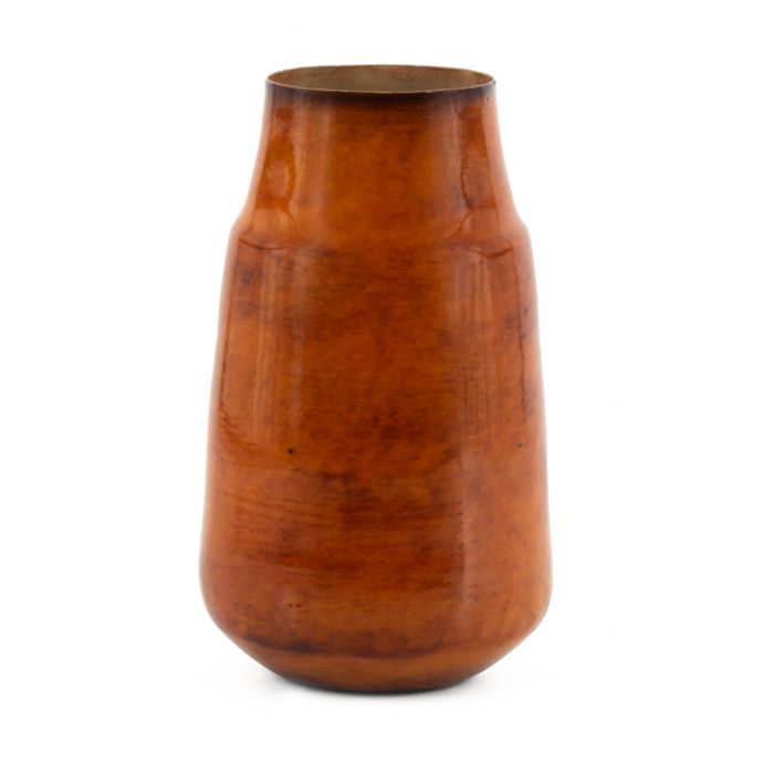 Metalen vaas tangerine