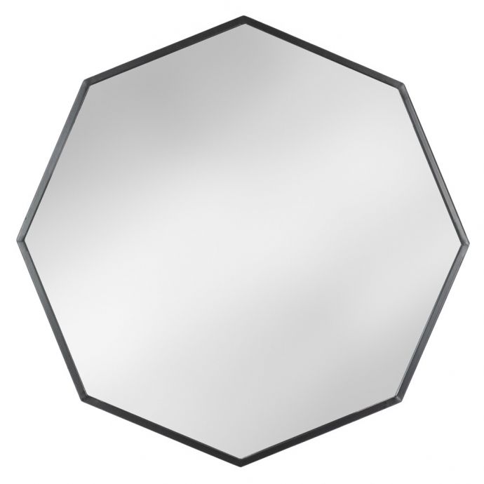Octagon spiegel metaal