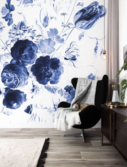 Fotobehang Royal blue flowers