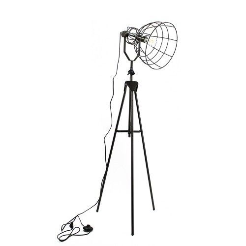 Metalen vloerlamp