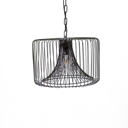 Stoere metalen hanglamp