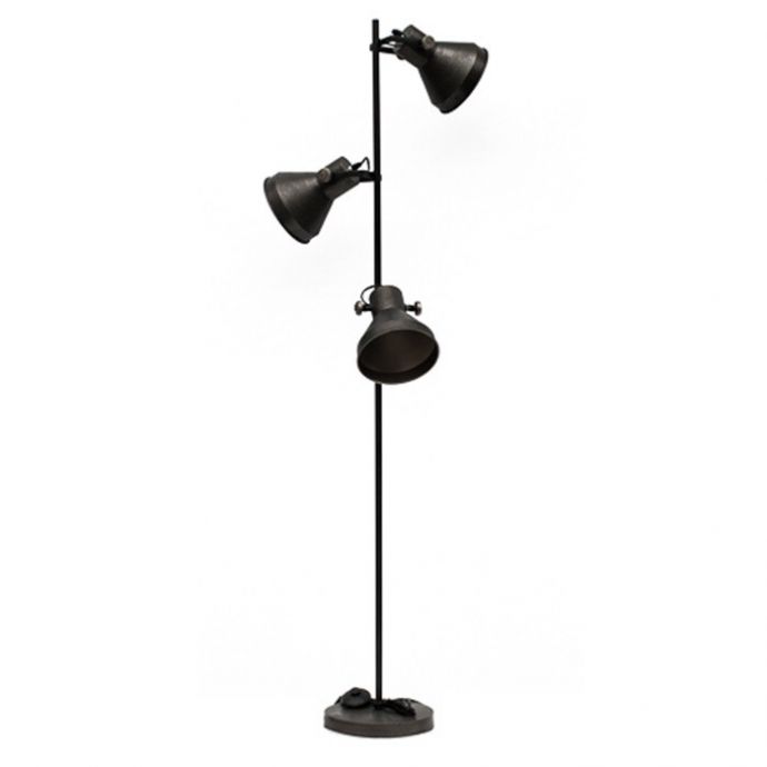 Vloerlamp metaal zwart