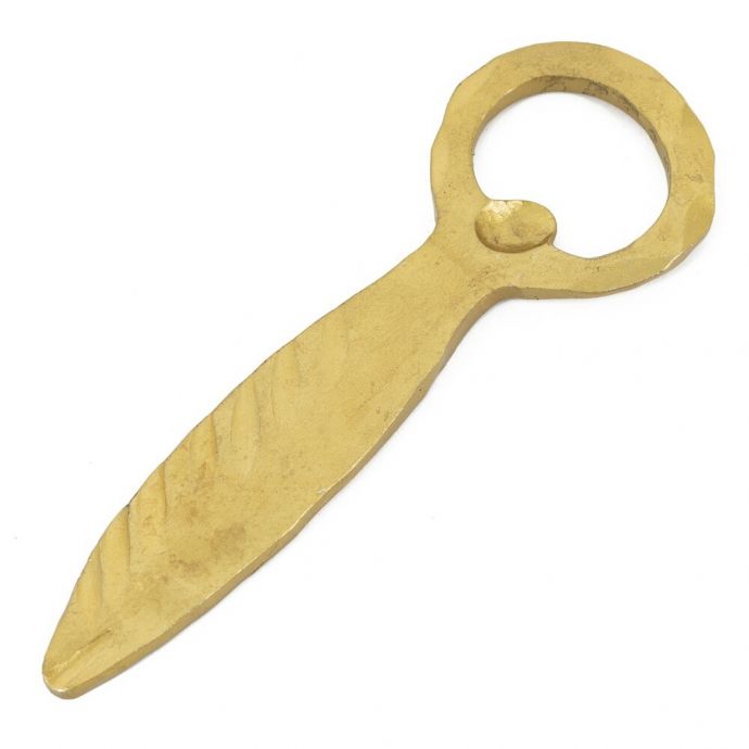 Flesopener metaal goud