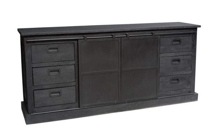 Dressoir mango zwart