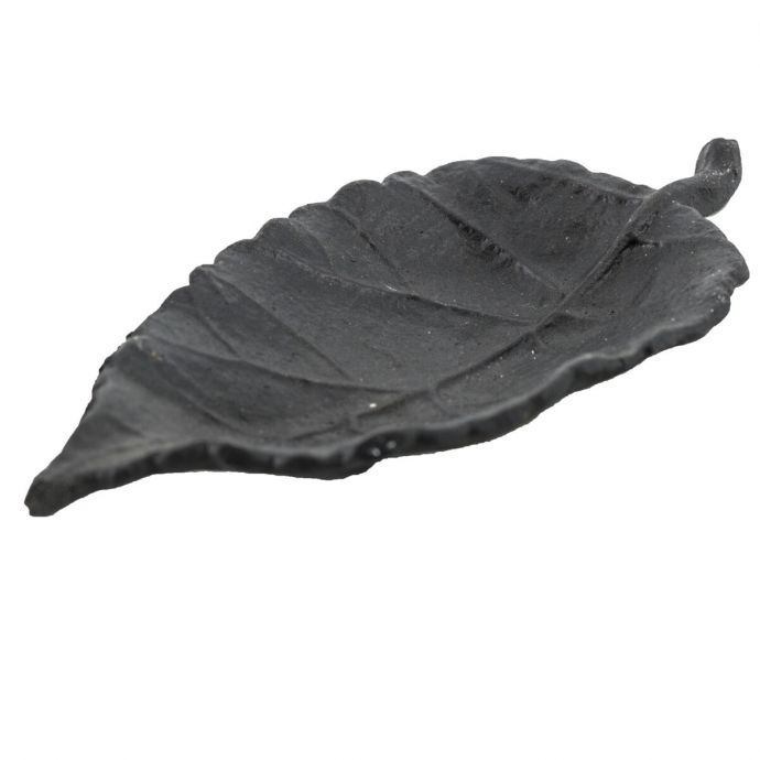 Schaaltje bladvorm zwart