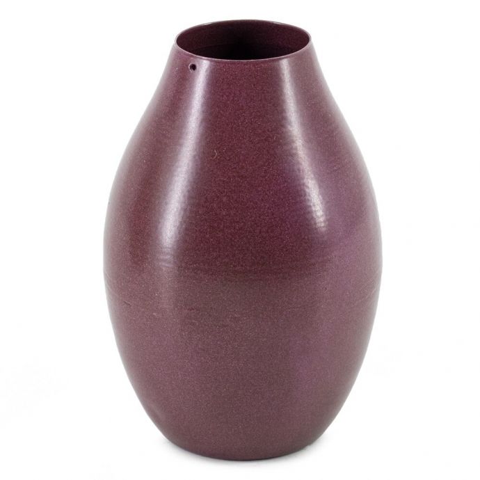 Vaasje metaal aubergine