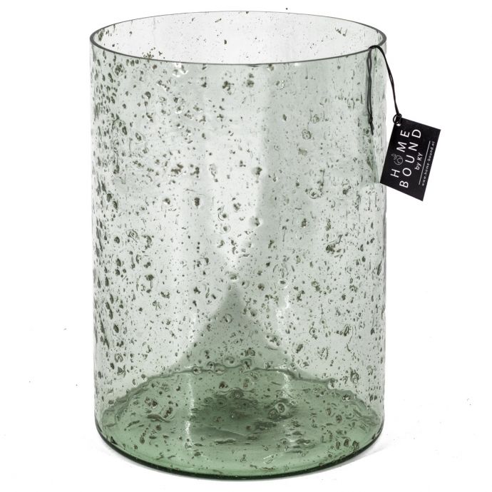 Waxine bubbelglas groen