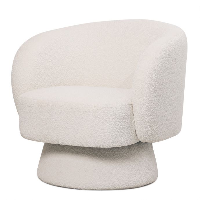 Draaifauteuil Esmee in teddy white