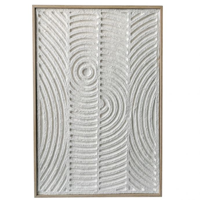 Schilderij abstract organic off-white