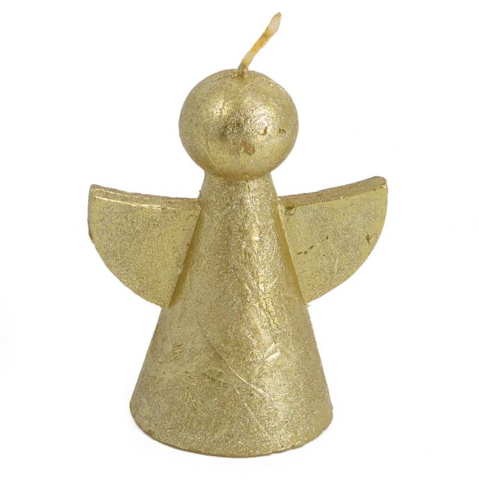 Kaars engeltje goud