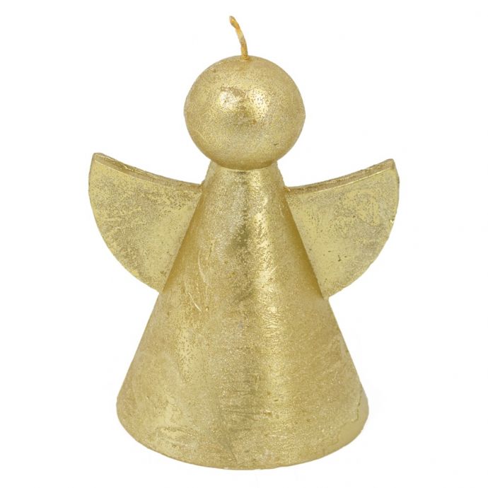 Kaars engel goud 