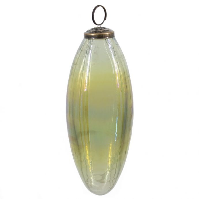 Kerstbal XL glas oil green