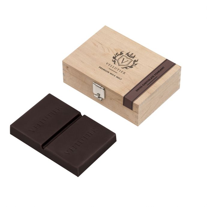 Wooden Box Wax Melt - Swiss Chocolate Fondant