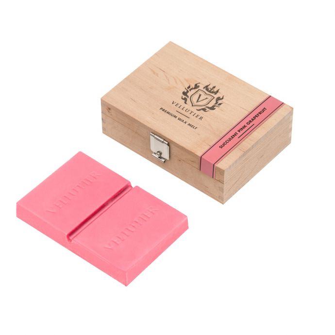 Wooden Box Wax Melt - Succulent Pink Grapefruit