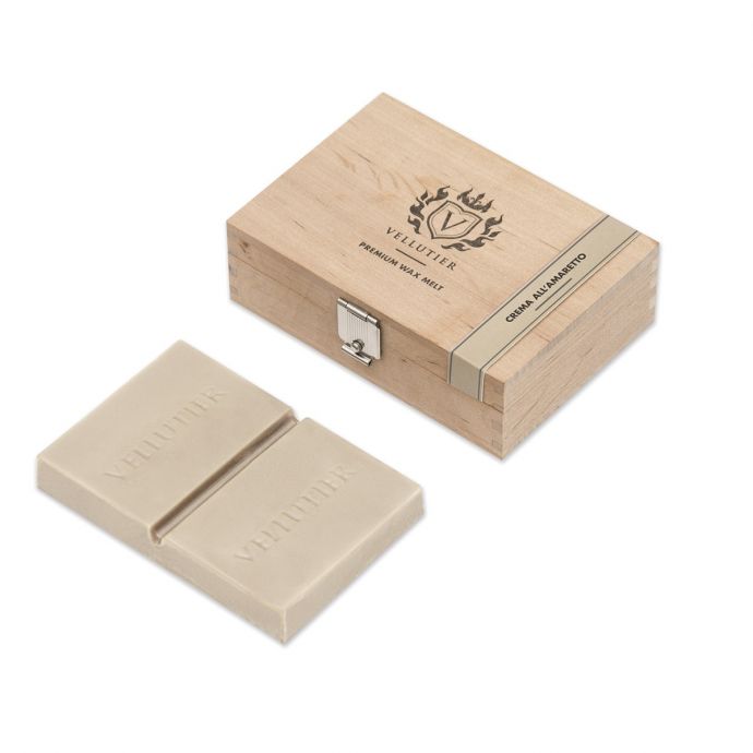 Wooden Box Wax Melt - Crema All’Amaretto