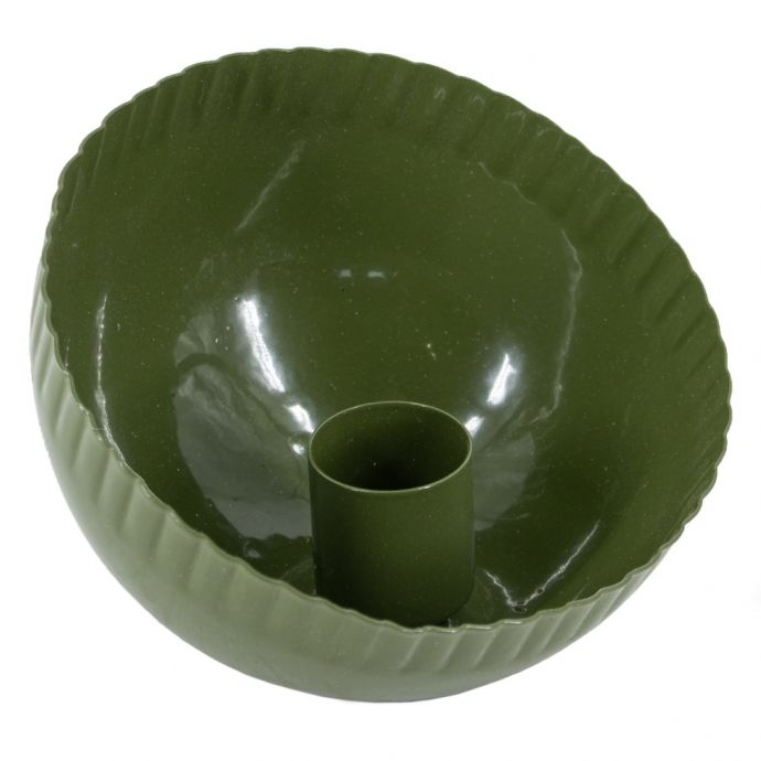 Kaarsenstandaard bowl green