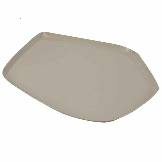 Metalen dienblad organisch sand 