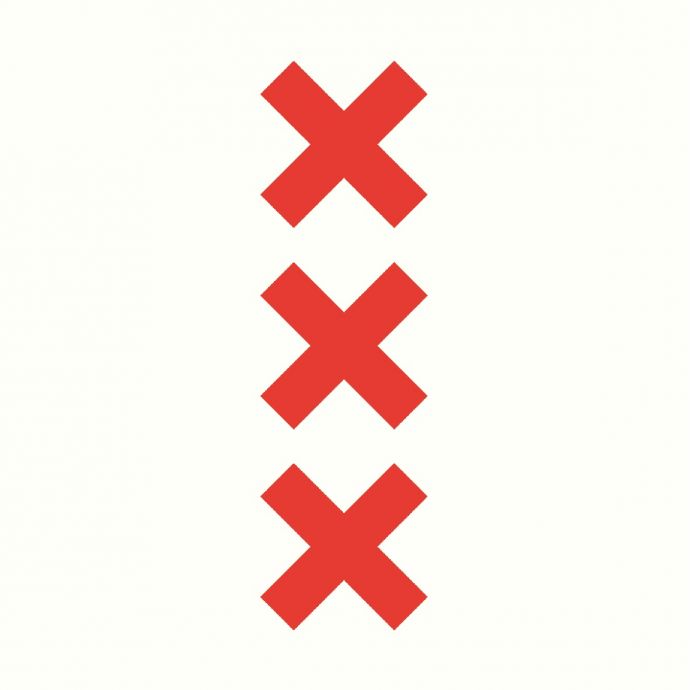 Tegeltje 'Amsterdam XXX'