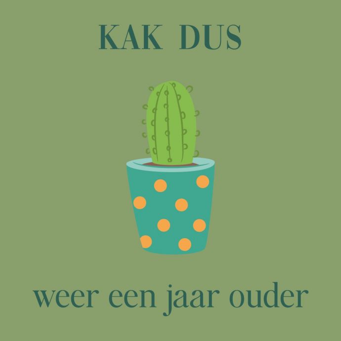 Tegeltje 'Kak dus'