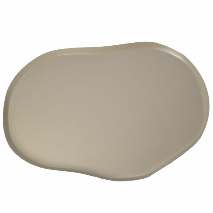 Metalen dienblad organisch sand