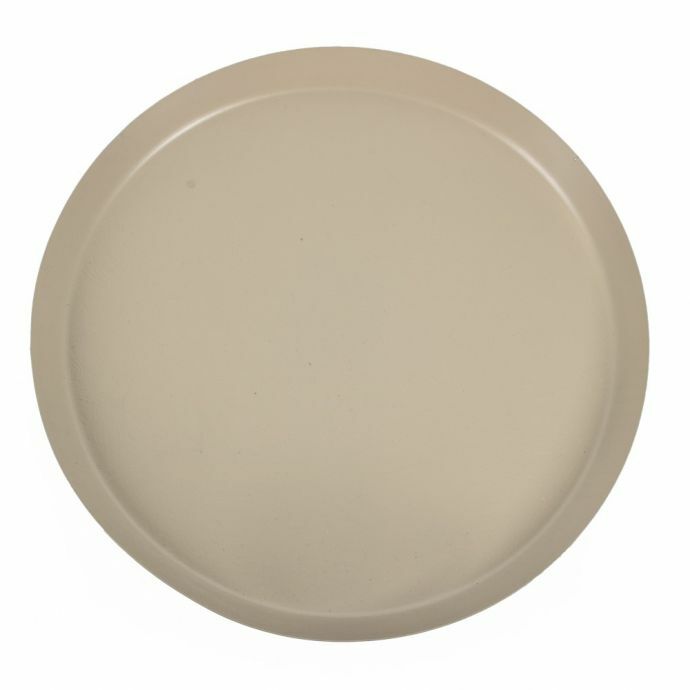 Metalen dienblad rond leaves sand