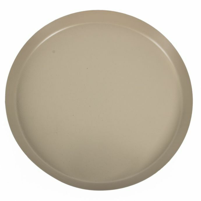 Metalen dienblad rond leaves sand 