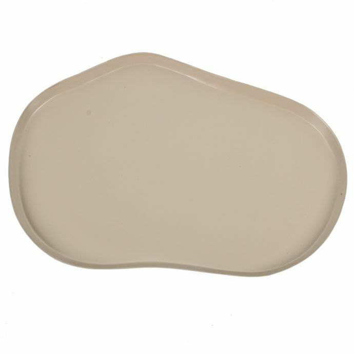 Metalen dienblad organisch sand