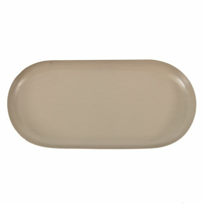 Metalen dienblad ovaal sand 