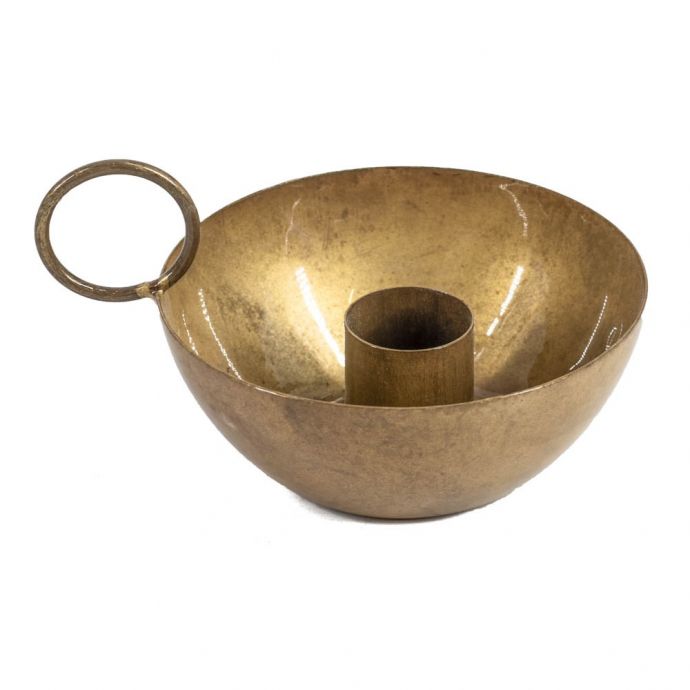 Kaarsenstandaard bowl peach