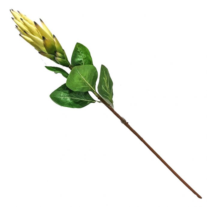 Kunstbloem Protea geel