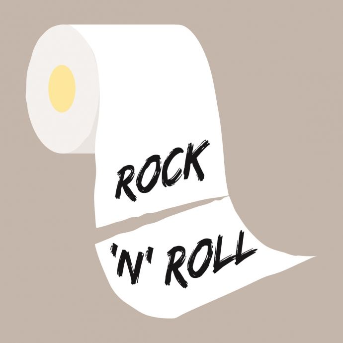 Tegeltje 'Rock and roll'