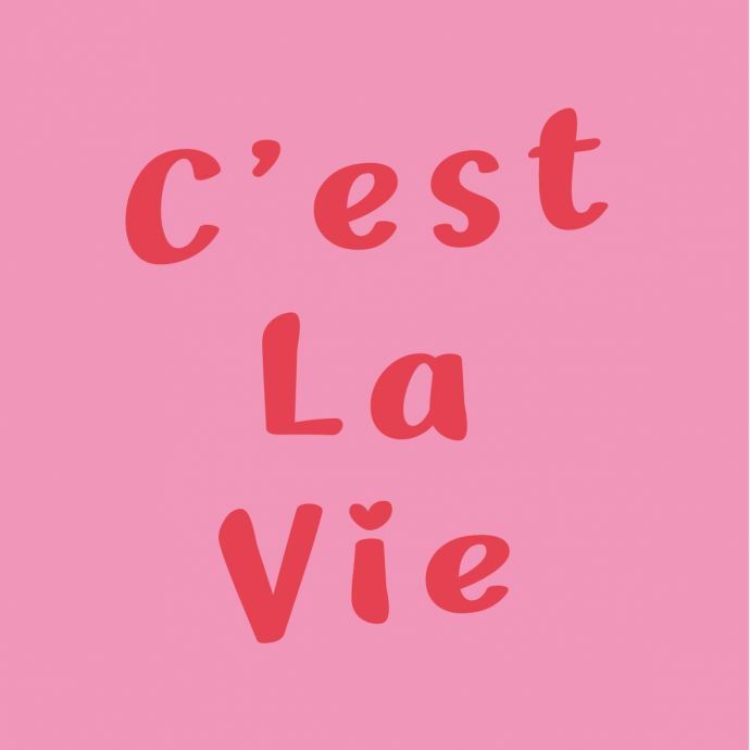 Tegeltje 'C'est la vie'