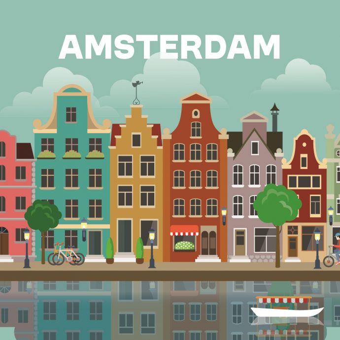 Tegeltje 'Amsterdam'